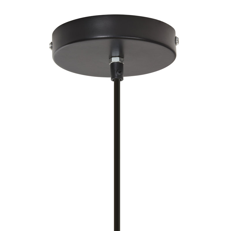 Luminaire suspendu en métal 1 jute Mayodan l 19,5 po