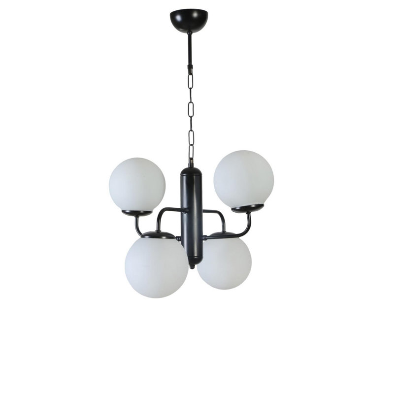 Chandle Chandelier, White/Black