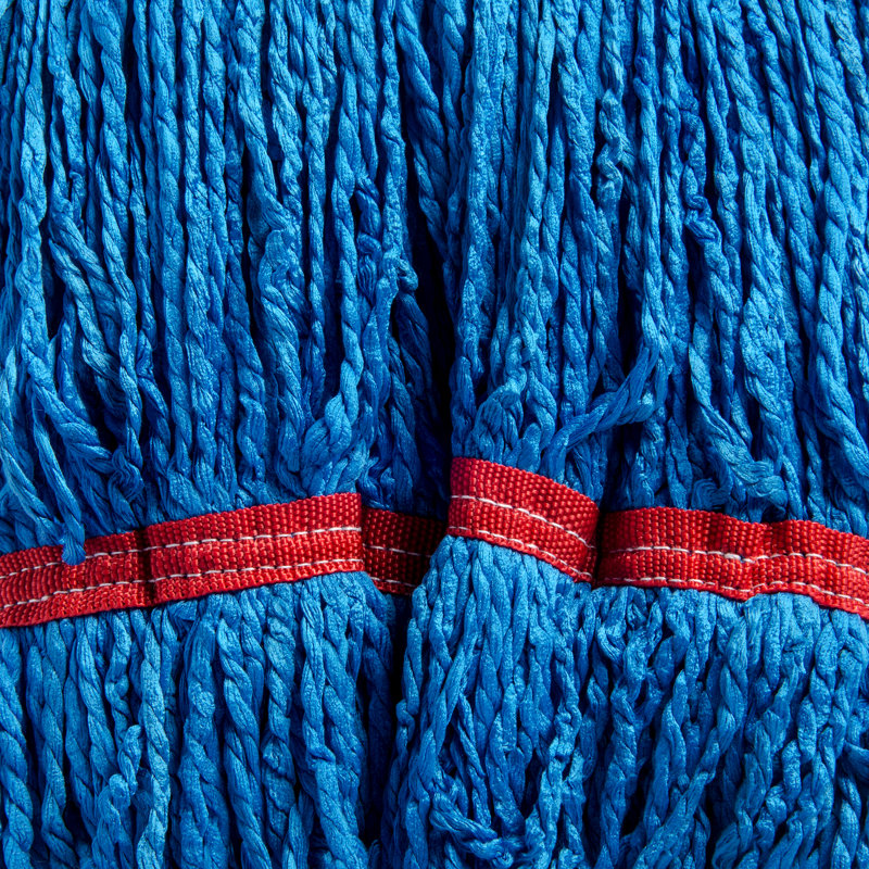 Balai à en microfibre de bout bouclé, Bleu