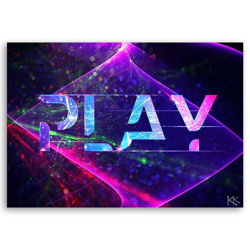 For Gamer Games - No Frame Print on Canvas, 40cm H x 60cm W