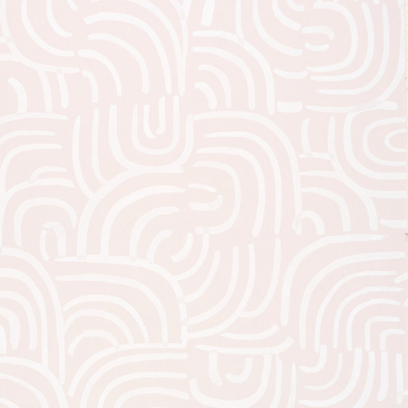 Schumacher x Backdrop New Beat Wallpaper, Light Beige
