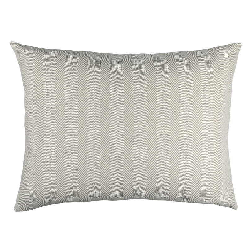 Chevron Lumbar Pillow Cover & Insert, 26" x 35", Raffia/White