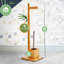 Free-Standing Toilet Brush and Holder