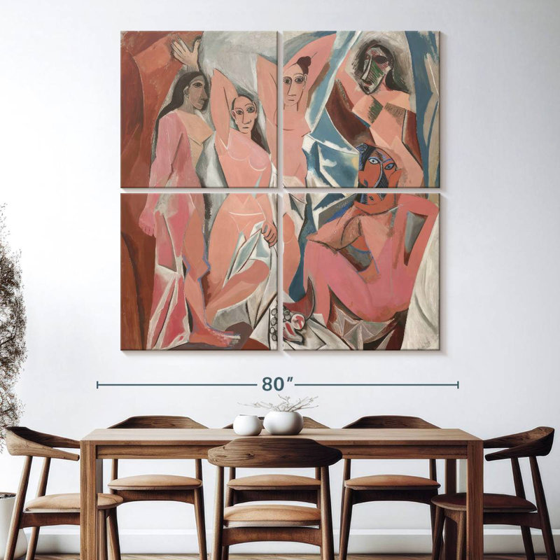 Les Demoiselles D'Avignon, 74" H x 74" W