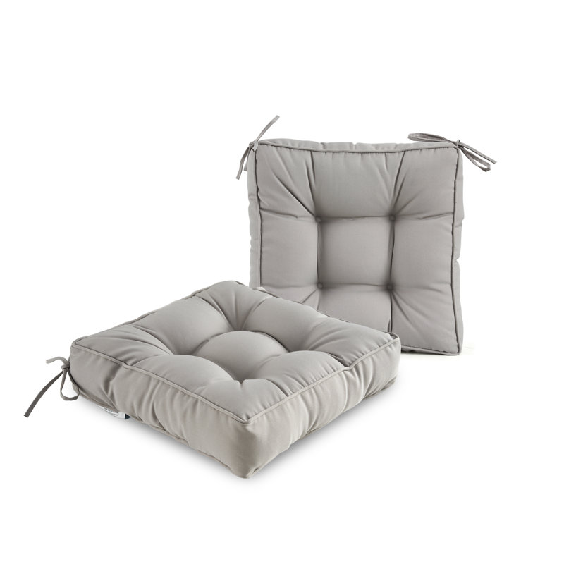 Outdoor 4.7'' Dining Chair Chair Pad, Gray