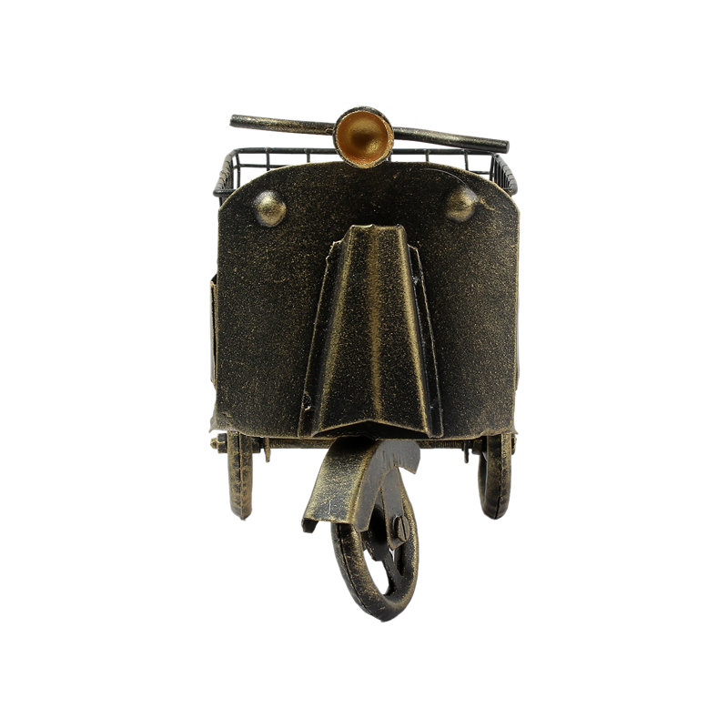 Plateau de collation pour scooter (métal); 23 x 12 x 17 cm, couleur: bronze