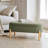 Upholstered Storage Bench with Wooden Legs-238316237