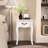 Elegant White Nightstand With Private Compartment - Keep Items Secure Modern Storage Table Blend Function And Style