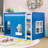 Loft Bed with LED Lights, Ladder and Versatile Underbed Study Space-129048041-129048042