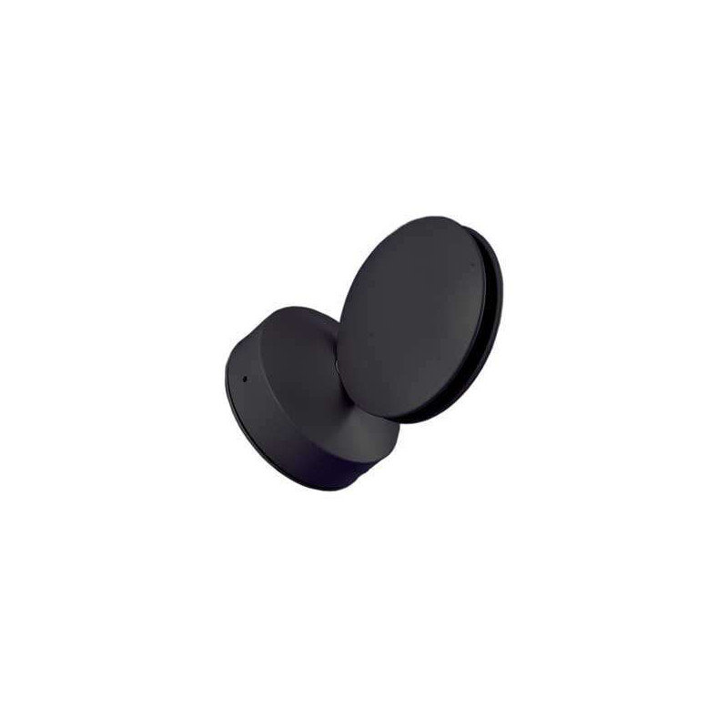 Cendejas Black 5cm H Integrated LED Outdoor Armed Sconce