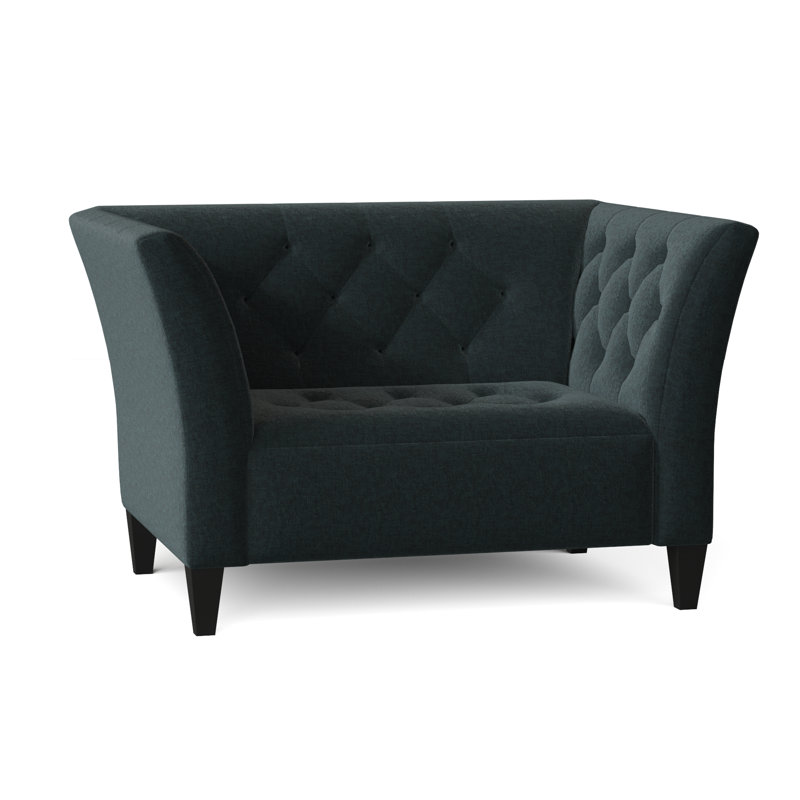 Carruth Upholstered Armchair, Napa Teal Chenille