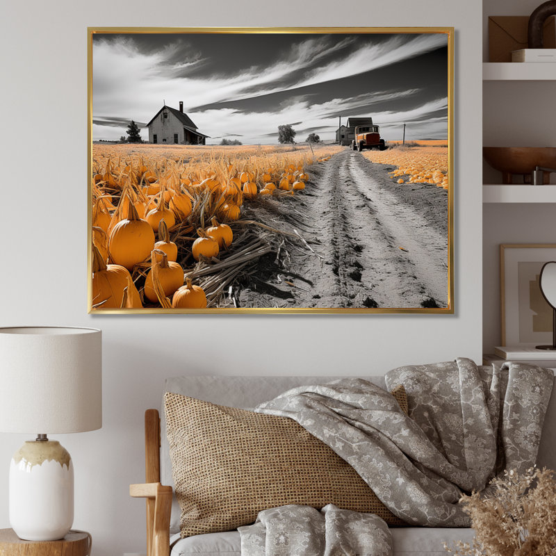 «Turquoise Farmhouse Front Porch Tales I», reproduction sur toile, H 30 po x l 40 po x P 1,5 po, Cadre flottant doré