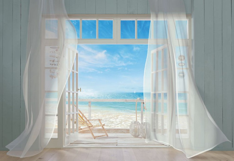 Vazquez Malibu 2.54m x 368cm Wallpaper Roll
