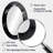 Exploring The Depths Of Black Marble IX - Abstract Oval Decorative Mirror On Metal-678957182