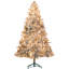 Arbre de Noël artificiel pré-éclairé avec lumières et pointes claires, arbre de Noël enneigé avec support en métal, arbre de Noël à charnières pour les vacances de bureau à domicile, vert-117530643