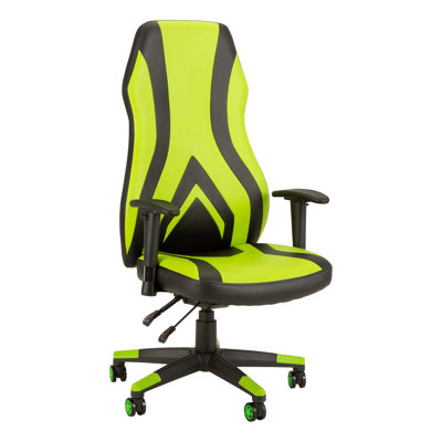 Inbox Zero Adjustable Armrest and Reclining PC & Racing Game Chair