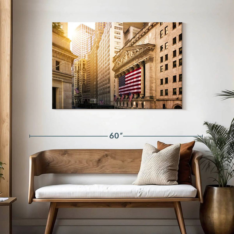 Drapeau américain Harpa Wall Street, H 30 po x l 45 po