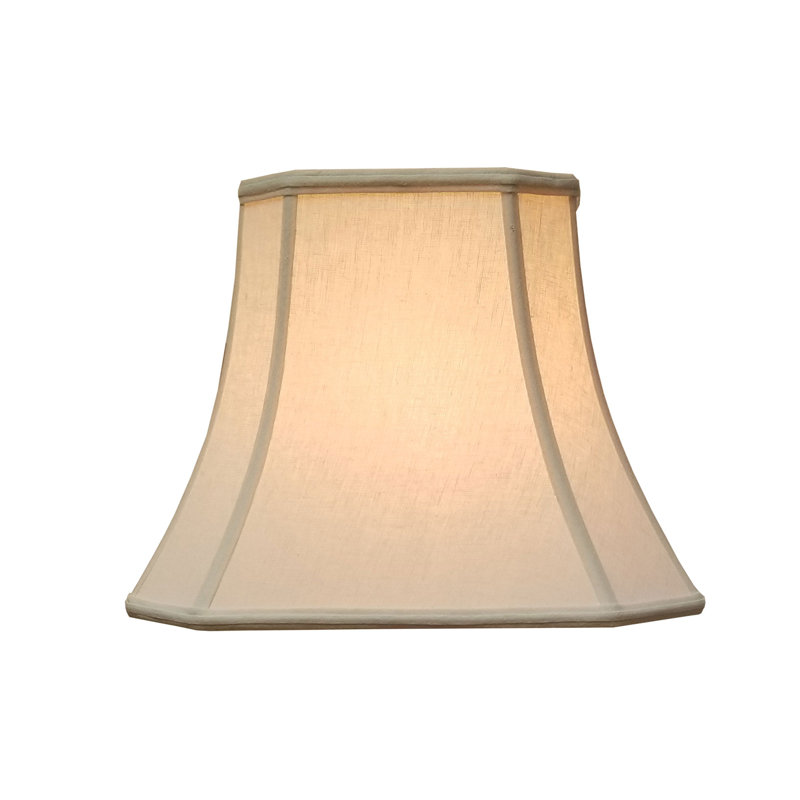 Abat-jour cloche en lin (araignée), Blanc, H 8,75 po x l 10 po x P 10 po