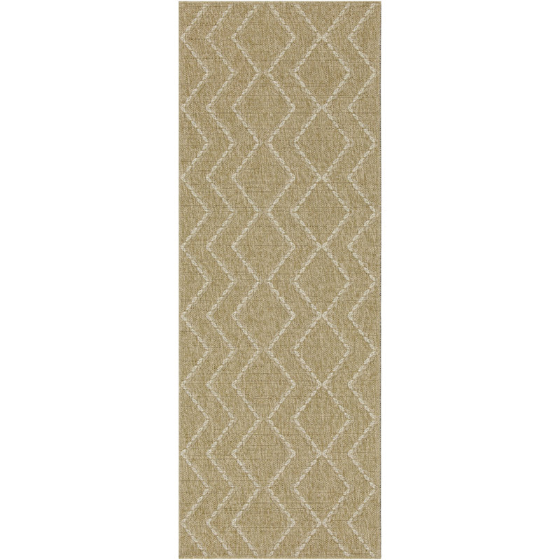 Chic Area Rug - 5 Ft. 3 In. X 7 Earth Collection Natural+White Indoor Outdoor Polypropylene Stain For Crowded Rooms & Pet Acknowledging Modern Carpet Heavy-Duty Use Liked