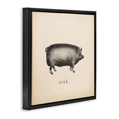 "Oink Farm Pig Sounds", art mural encadré par Wild Apple