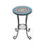 Table d'appoint de patio avec tablette