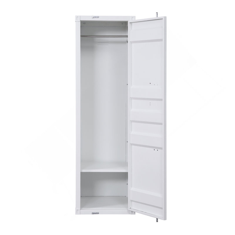 Garde-robe à finition blanche