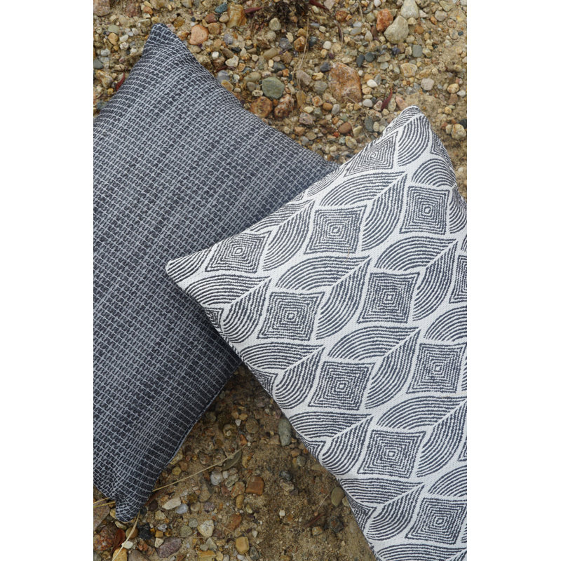 Lumbar Indoor/Outdoor Pillow Cover & Insert, Black