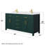 Beckett 66" Freestanding Double Bathroom Vanity with Cultured Marble Top-482035784-473309660-481319800