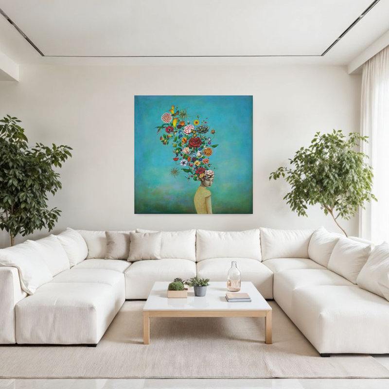 «A Mindful Garden», art floral urbain contemporain, H 48 po x l 48 po
