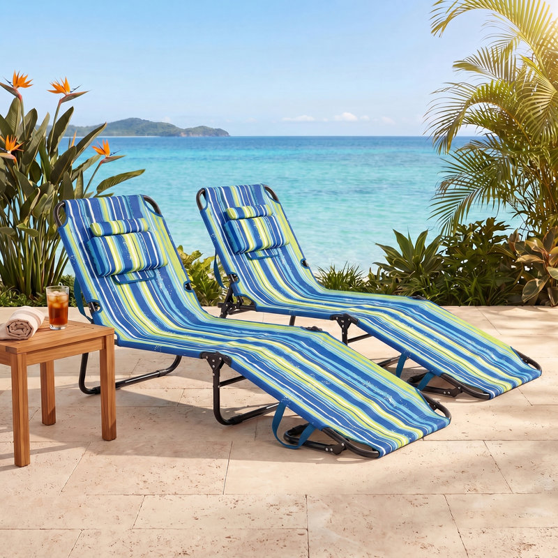 Ensemble de chaise longue d'extérieur Skyllar