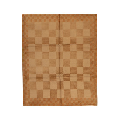 Wool Gingham Area Rug