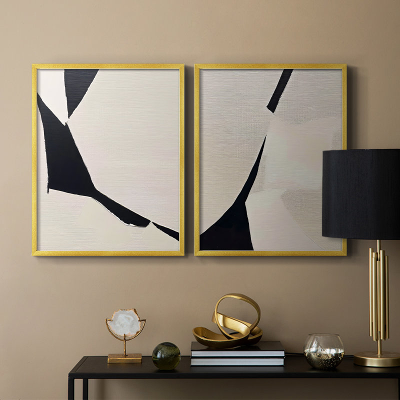 Série ABSTRACT DCxxix - reproduction encadrée de qualité supérieure - prête à être accrochée - aucun clou requis - aucun clou requis