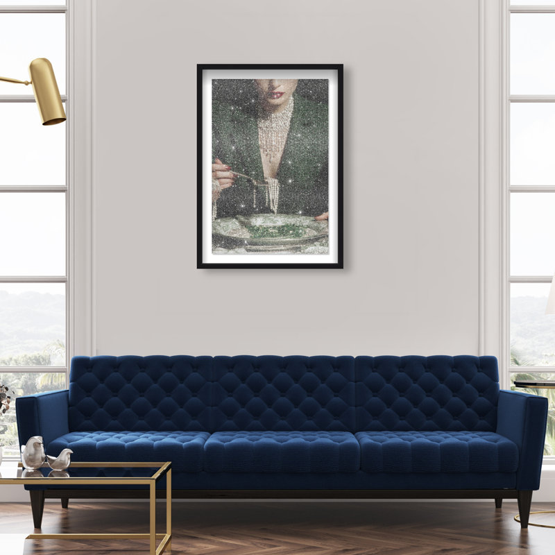 Forest Feast Print by Oliver Gal, 55.5"H x 37.5"W, Black Shadowbox