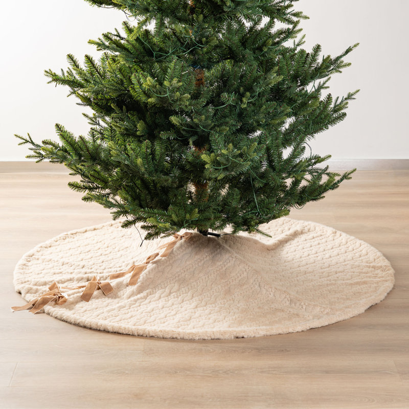 Jupe d'arbre de Noël réversible 60 po