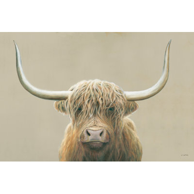 " Highland Cow Neutral " by James Wiens Painting Print