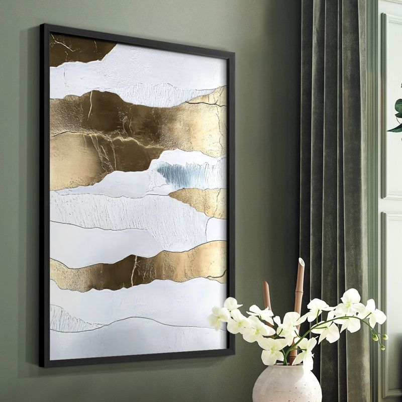 «Abstract Abstract», reproduction encadrée prête à être suspendue, H 10 po x P 8 po, Noir