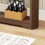 Table de rangement 70,1 po à motif ondulé avec tiroirs; une table d'appoint mince en bois qui peut être placée derrière un canapé-674473287