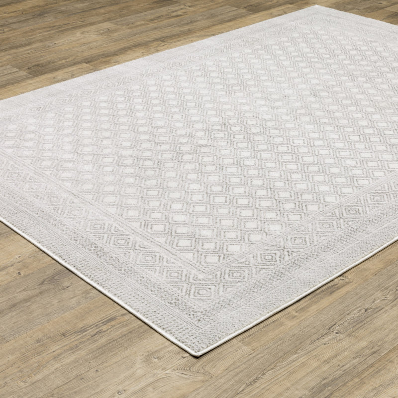 Geometric Indoor Rug, Rectangle 3'3" x 5'