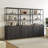 Cesiro 70.8'' H X 34.6'' W 5-Tier Storage Bookcase With Adjustable Shelves-701947751