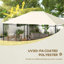 Candica 3 x 4m Gazebo Canopy Replacement Covers TOP COVER ONLY Cream White