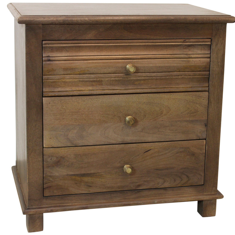 Table de chevet en bois massif Delvon