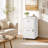 2 Drawer Rolling File Cabinet on Wheels, White Mobile Two Drawer Filing Cabinet with Lock, Small Files Cabinets for Under Desk, Metal Filing Cabinets for Letter Size Folders-1479775436