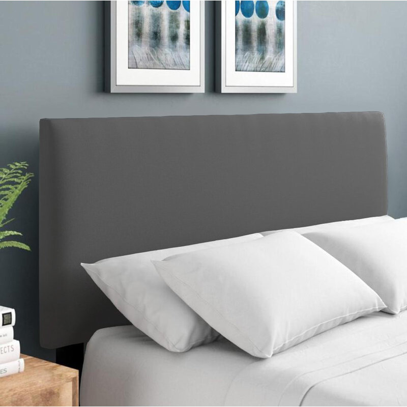 Erian Upholstered Headboard, Grey, Velvet, Double (4'6)