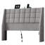 Tête de lit ergonomique rembourrée à oreilles avec station de charge USB et poches de rangement, lin capitonné, cadre de lit compatible-1816869450