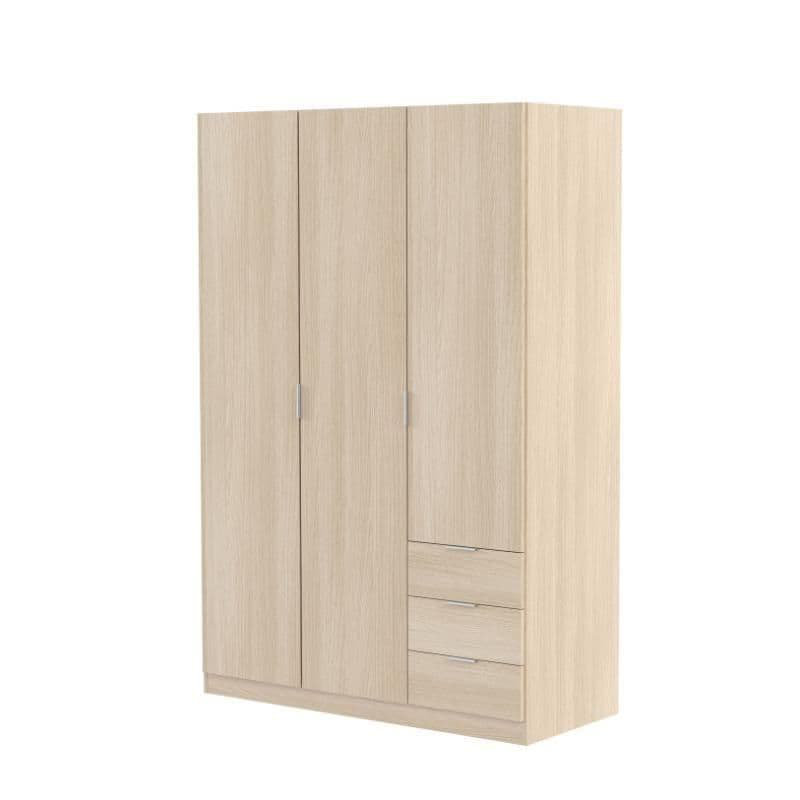 Camoren Solid Wood Wardrobe, 70.86" H x 47.63" W x 20.47" D, Oak