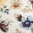 Abbeygail Hand Tufted Wool/Cotton Performance Floral Rug in Ivory/Blue-1135069726