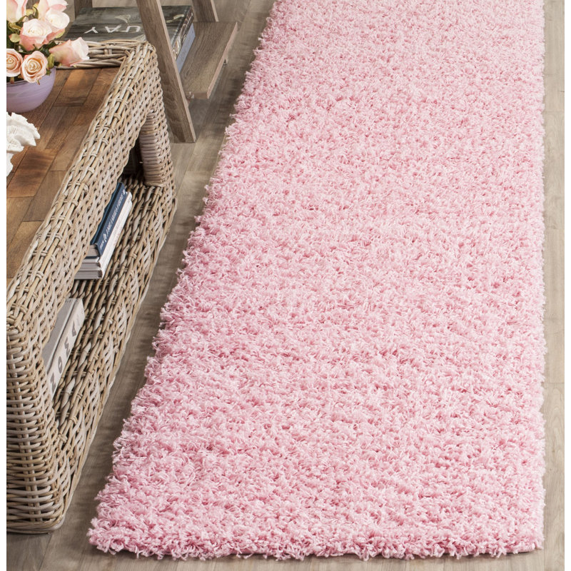 Baldev Shag Performance Solid Color Rug, Runner 2'3" x 8'