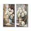 Pivoines dans la remise laitière I - Art mural floral 2 pièces-19243814-19243808