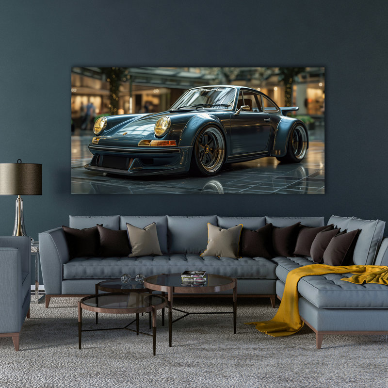 Reproduction d'art sur toile, affiche de grande taille, affiche de voiture de sport., H 30 po x l 60 po