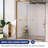 56 In. - 60 In. W X 76 In. H Double Sliding Semi-Frameless Shower Door With 5/16" (8Mm) Tempered Clear Glass-117204934